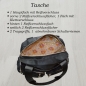 Preview: Produktbild flevado Damen Handtasche Schultertasche Frauen/Jugend viel Stauraum schwarz